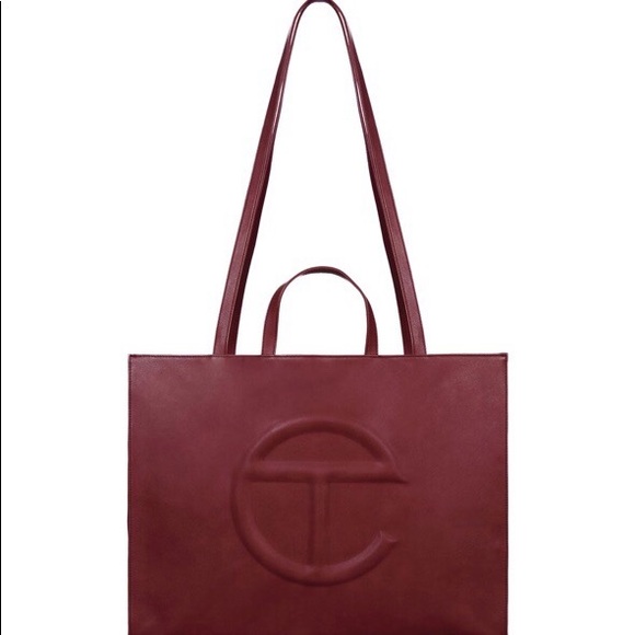 Large Oxblood Telfar Bag - Picture 3 of 4